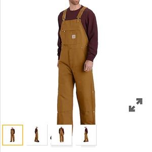 Carhartt Insulated Coveralls/Bibs SZ-M Short Loose Fit
